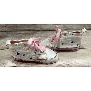 Chuck Taylor All Star Baby Girks Hearts Easy On Sneakers Size 4